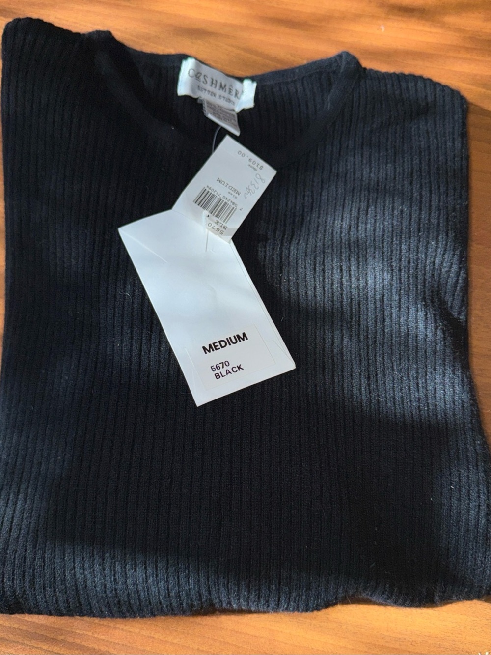 OGS HMER Black Ribbed Crewneck Sweater - Medium